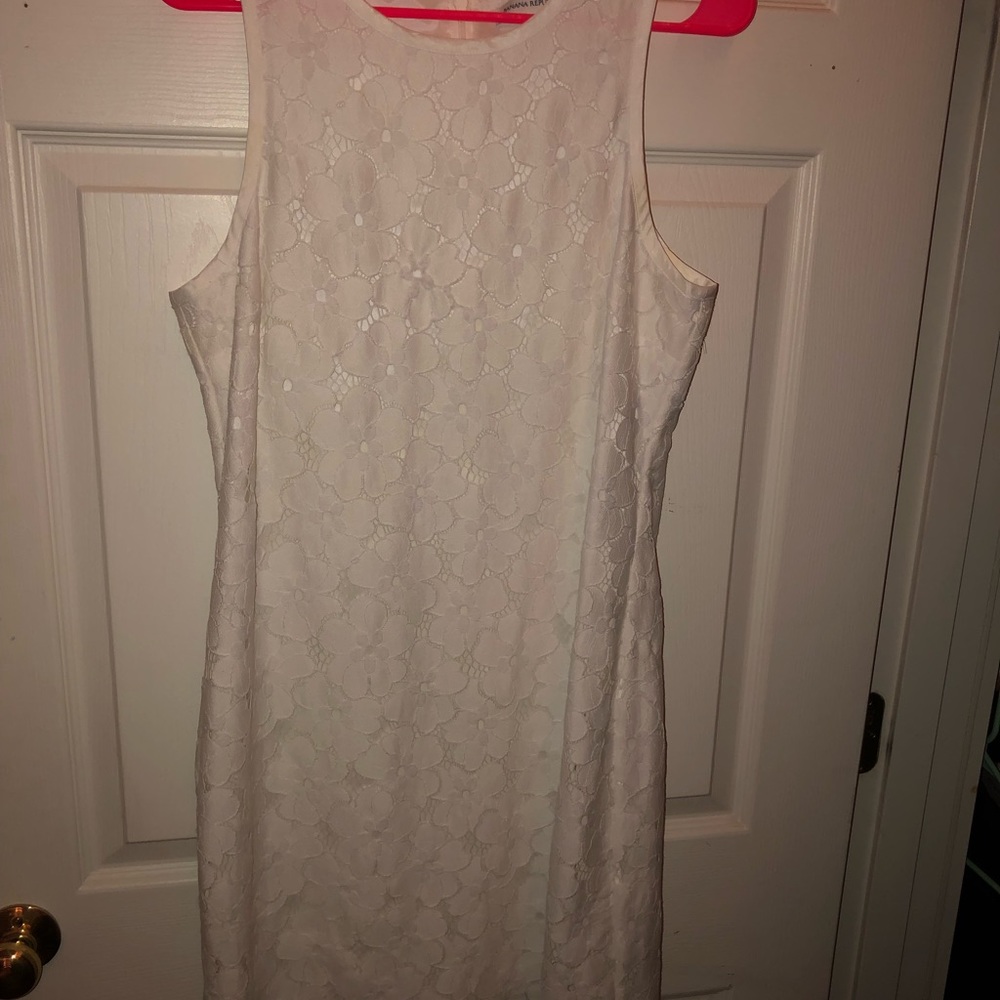 White Banana Rep Dress